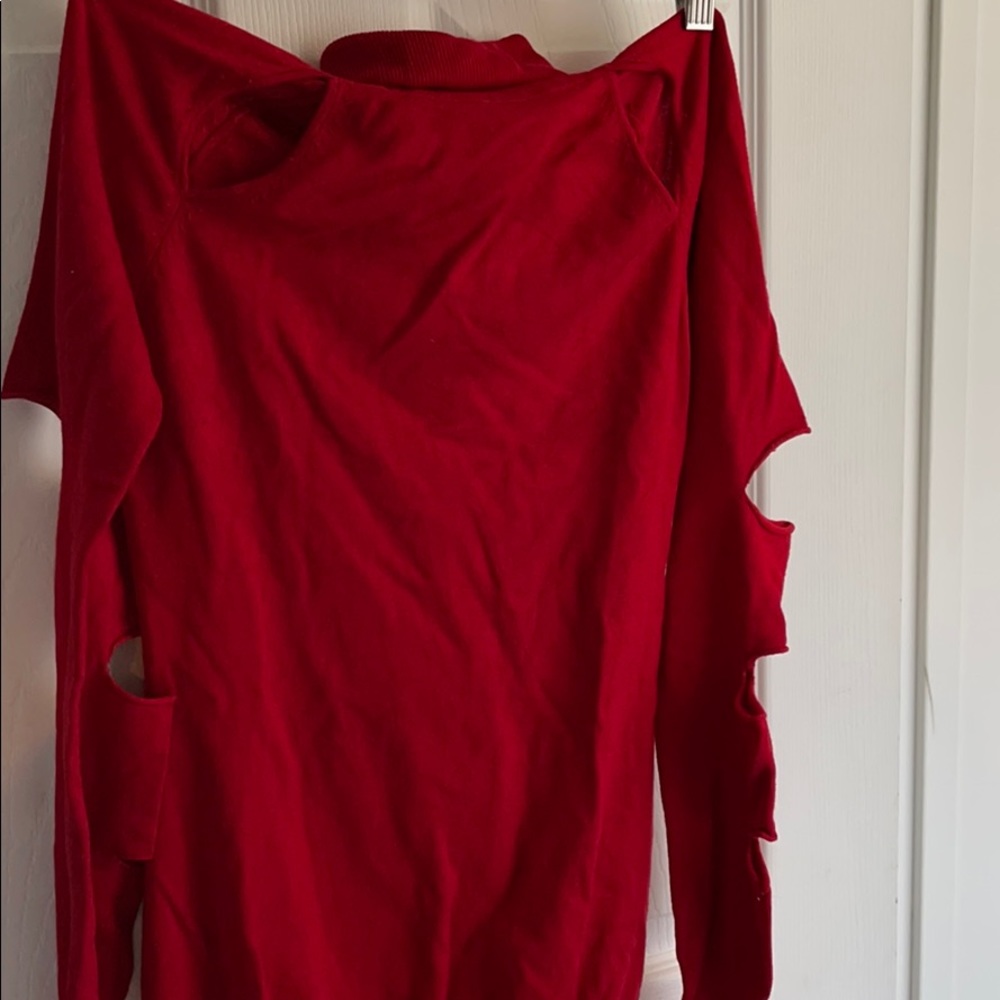 Sweater with cutouts